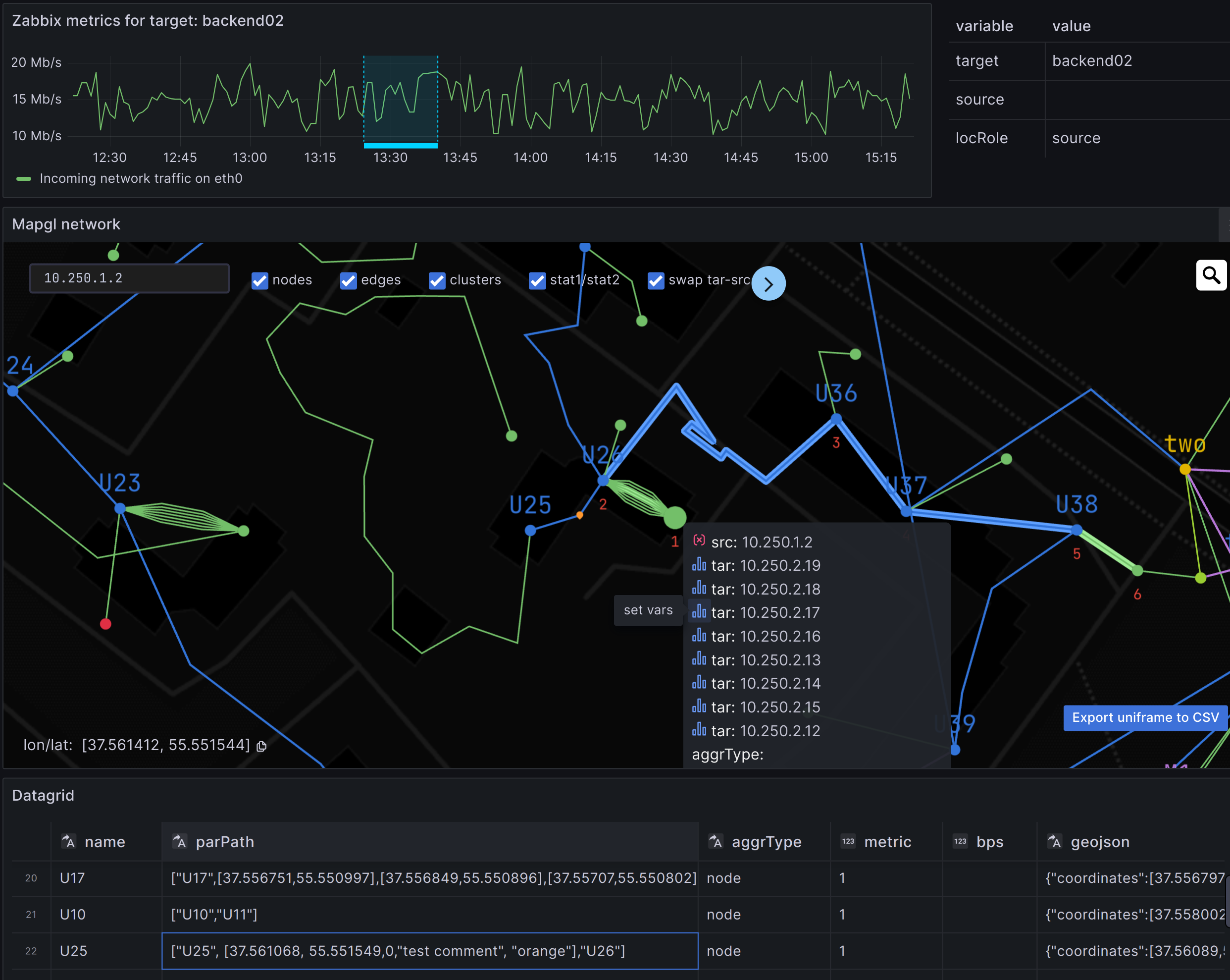 Mapgl Grafana plugin